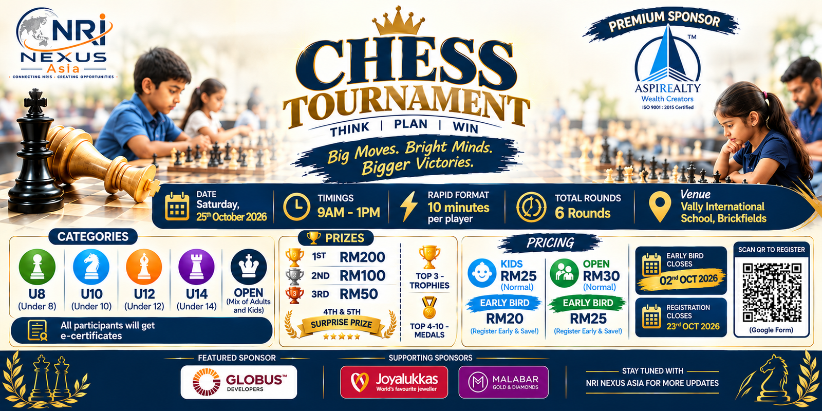 First Ever Chess Tournament For NRIs